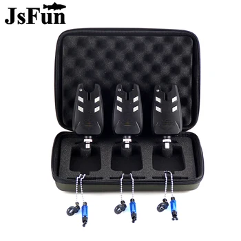 

3pcs Fishing Bite Alarm Set Fishing Hanger Swinger Set Sensitivity Fish Bite Alarm Carp Fishing Tackle with Zippered Case FO364