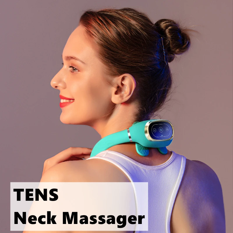 

DSMY Wireless Neck Massager 4 Heads Smart Electric Back and Shoulder Cervical TENS Magnetic Pulse Acupuncture Health Care Tool