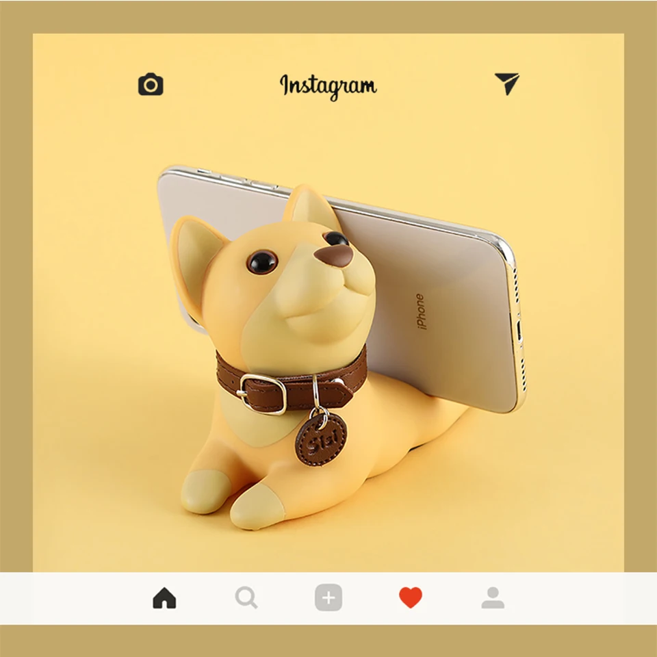 Милая подставка для телефона с рисунком собаки, кронштейн для смартфона, настольный держатель для мобильного телефона, поддержка украшения для iPhone, XiaoMi, huawei, samsung, телефона