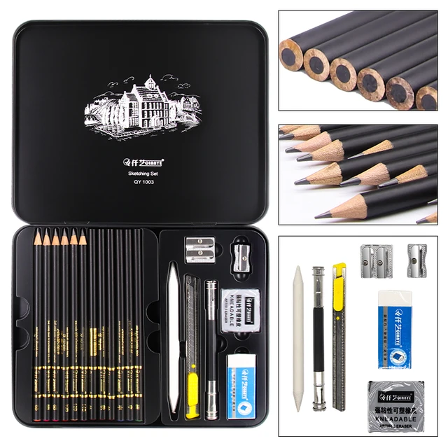 Pcs Sketch Pencil Set Professional  Kits Pencils Charcoal - 31 Pcs Sketch  Pencil Set - Aliexpress