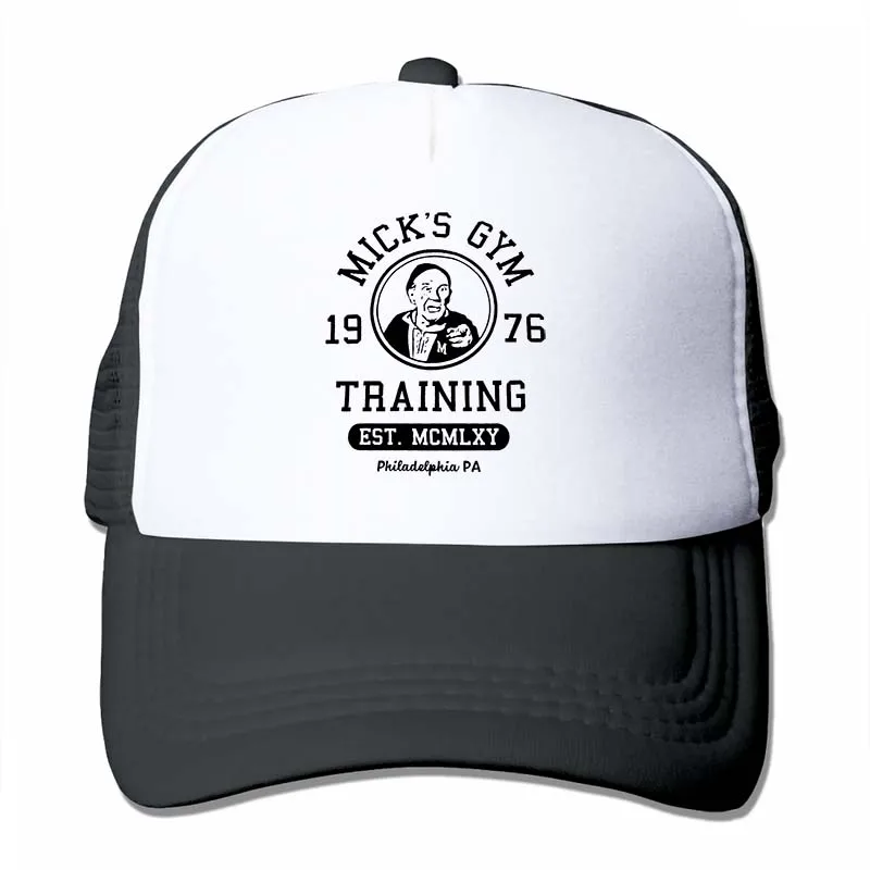 Rocky Inspired Micks Gyms-Ретро 70s 80s классический боксерский фильм бейсбольная кепка для мужчин и женщин Кепка водителя грузовика модная Регулируемая Кепка - Цвет: 4-Black