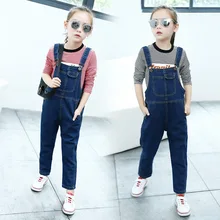 Г. Весенне-осенние модные товары для девочек; удобные штаны на подтяжках для больших мальчиков; джинсы; Детские повседневные джинсы; брюки