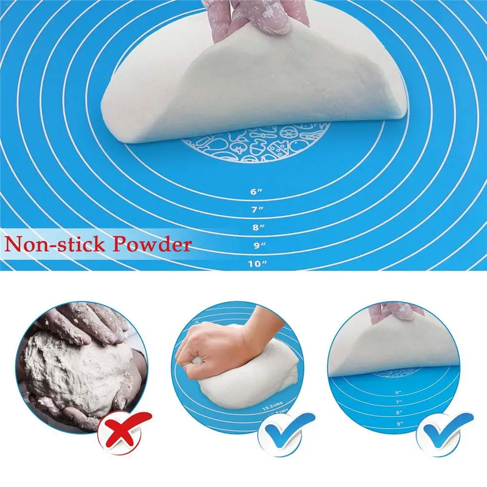 Cake Mat 1 Pc Super Big 50*40cm Non-stick Knead Dough Lace Rolling Silicone Baking Mat Cutting Fondant Pastry Sheet Pastry