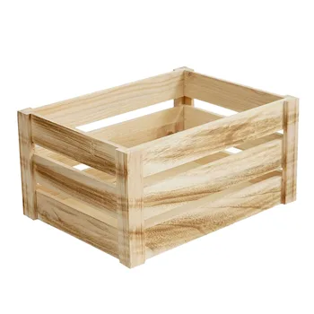 

Solid Wood Storage Basket Toys Sundries Cosmetics Storage Basket Multi-purpose Storage Container for Home Office Department