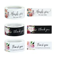 120pcs/Roll Thank You for Your Order Stickers Paper Thank You Label Sticker Baking Packaging Sealing Labels Business Stickers