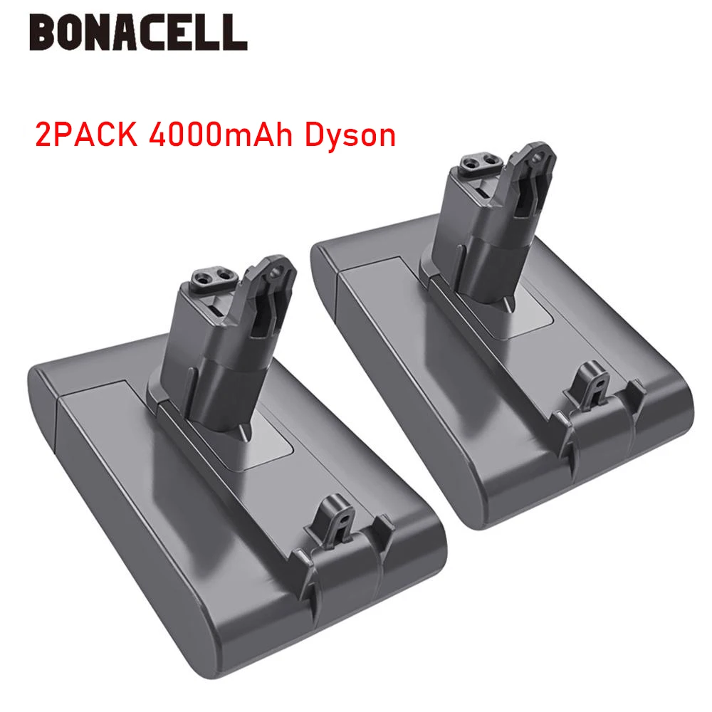 Bonacell 22,2 в 4000 мАч DC31(подходит только для типа B) аккумулятор для Dyson DC31 DC35 DC44 DC45 серии Аккумуляторный Пылесос Li-Ion L30 - Цвет: 2PACK 4.0Ah