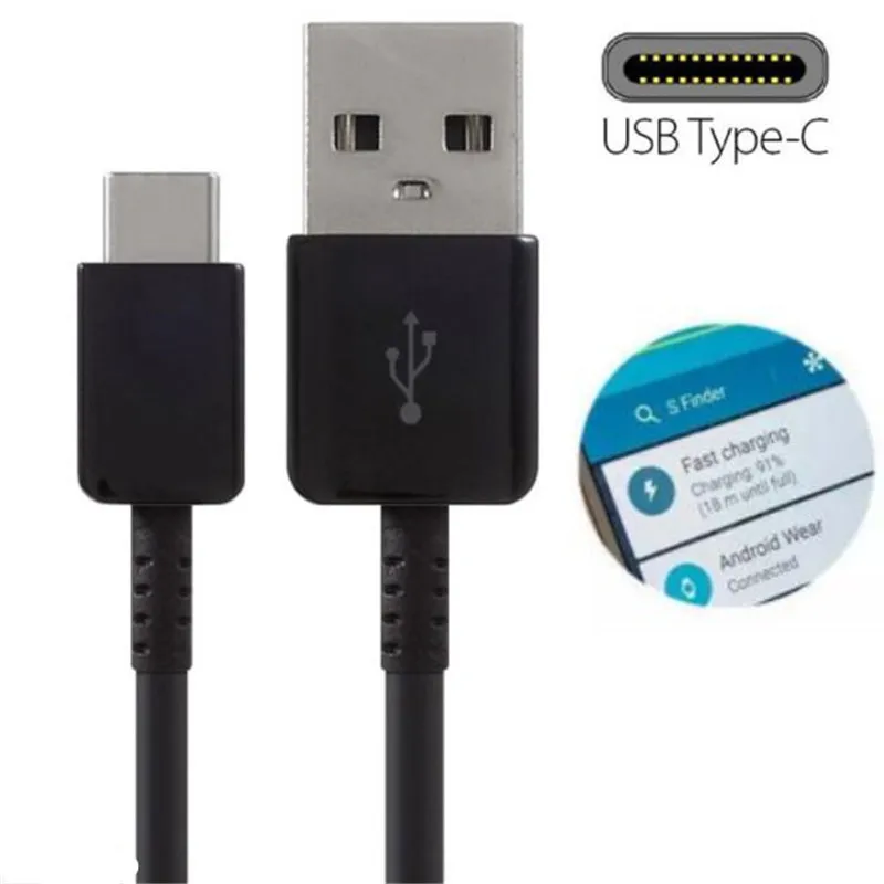 USB C кабель 1 2 м 4 фута быстрая зарядка usb шнур зарядное устройство для Samsung Galaxy S10 S9/S8