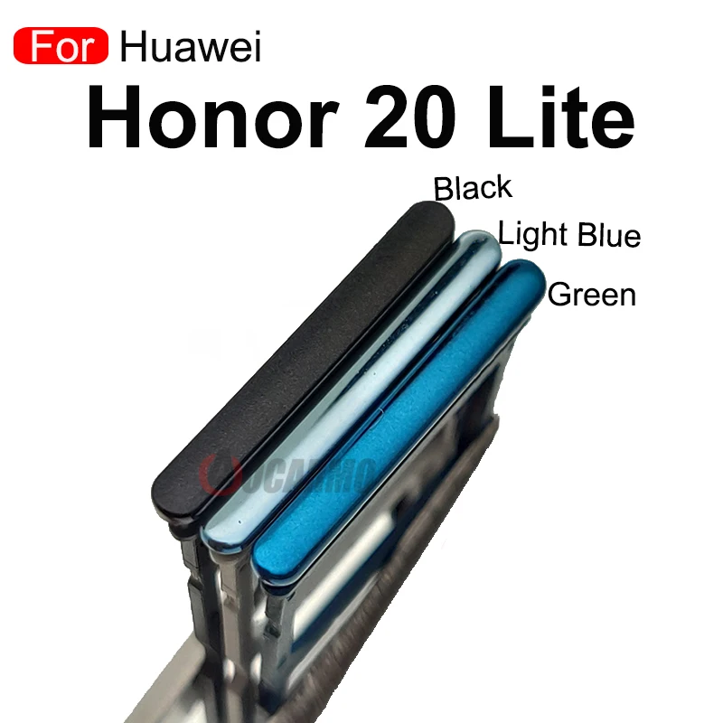 Tiroir Support Carte Double SIM + MicroSD Pour Huawei Honor 20 - Bleu, Neuf Avec Outil