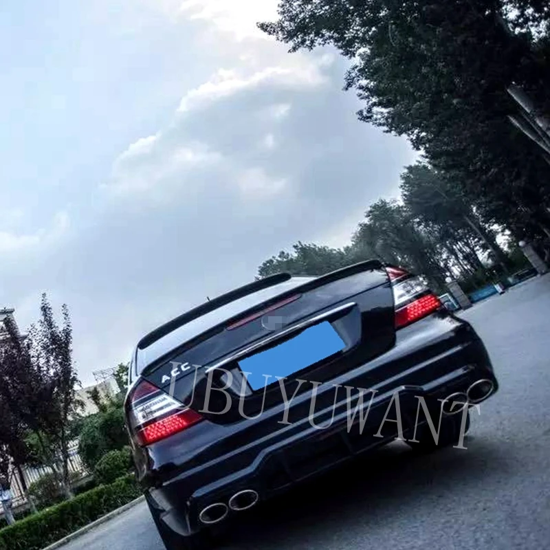 Для Benz W211 E320 E260 E350 AMG стиль Спойлер ABS пластик автомобиля заднего крыла праймер цвет спойлер для W211 4 двери 2003-2006