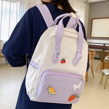 

2020 New Women Nylon Backpack Backpacks for Teenage Girls TOP Handle Travel Rucksack Female Student School Book Bags Mochila