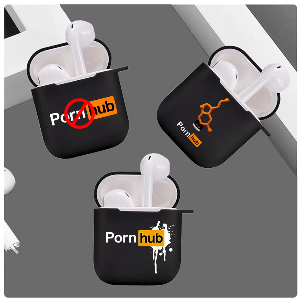 Famous website Pornhub Tumblr Luxury Soft TPU Airpod Case For Apple Airpods 2 1 Cover Wireless bluetooth Earphone Coque