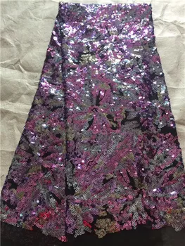 

Latest Embroidery Sequins Lace Fabric Lace Fabrics for Wedding Party African French Lace Nigerian Tulle Lace Fabric
