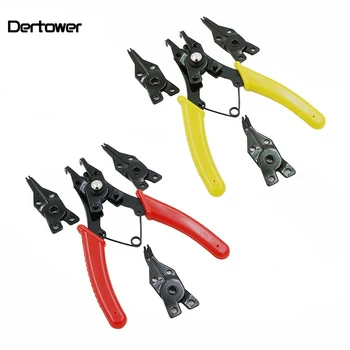 

Good Quality Four-in-one Multifunction Circlip Pliers Pliers Snap Ring Pliers Pliers Card Straight Outside