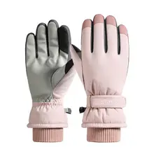 

1 Pair Fashion Thicken Polyester Adult Gloves Polyester Thicken Unisex Snowboard Gloves for Outdoor Skiing Gloves