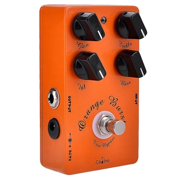 

Caline CP-18 Burst Overdrive Guitar Effect Pedal Orange Amplifier Guitar Pedal Accessories Parts