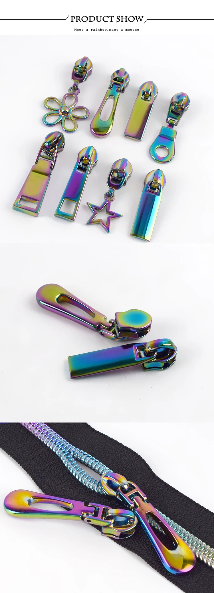 10pcs Zipper Sliders for 5# Nylon Zippers DIY Zip Head For Sewing Bag Pocket Zips Repair Kits Replacement Tailor Tools