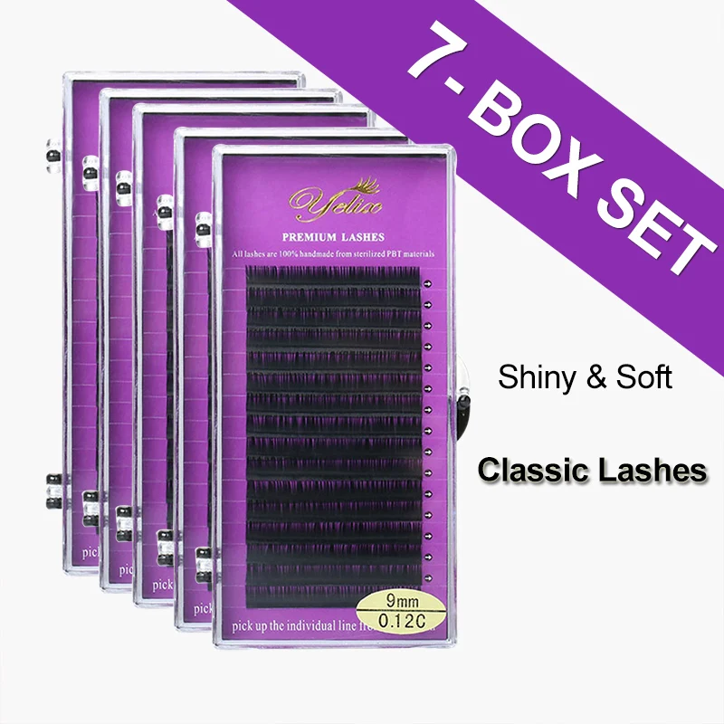 

7 trays/lot Eyelashes Mink Lashes Eyelash Extension False Natural Individual Cilios Posticos Fake Eye Lash Makeup Kirpik