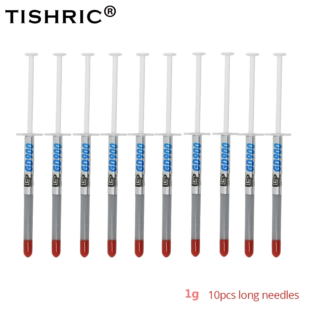 TISHRIC 10 шт. короткая/Длинная 1 г термопаста GD900 радиатор процессора Для ПК Водяной