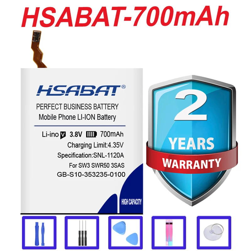 Лучший бренд 700 мА/ч, GB-S10-353235-0100 Батарея для SONY SmartWatch 3 SW3 GB-S10 3SAS SWR50 S10 на