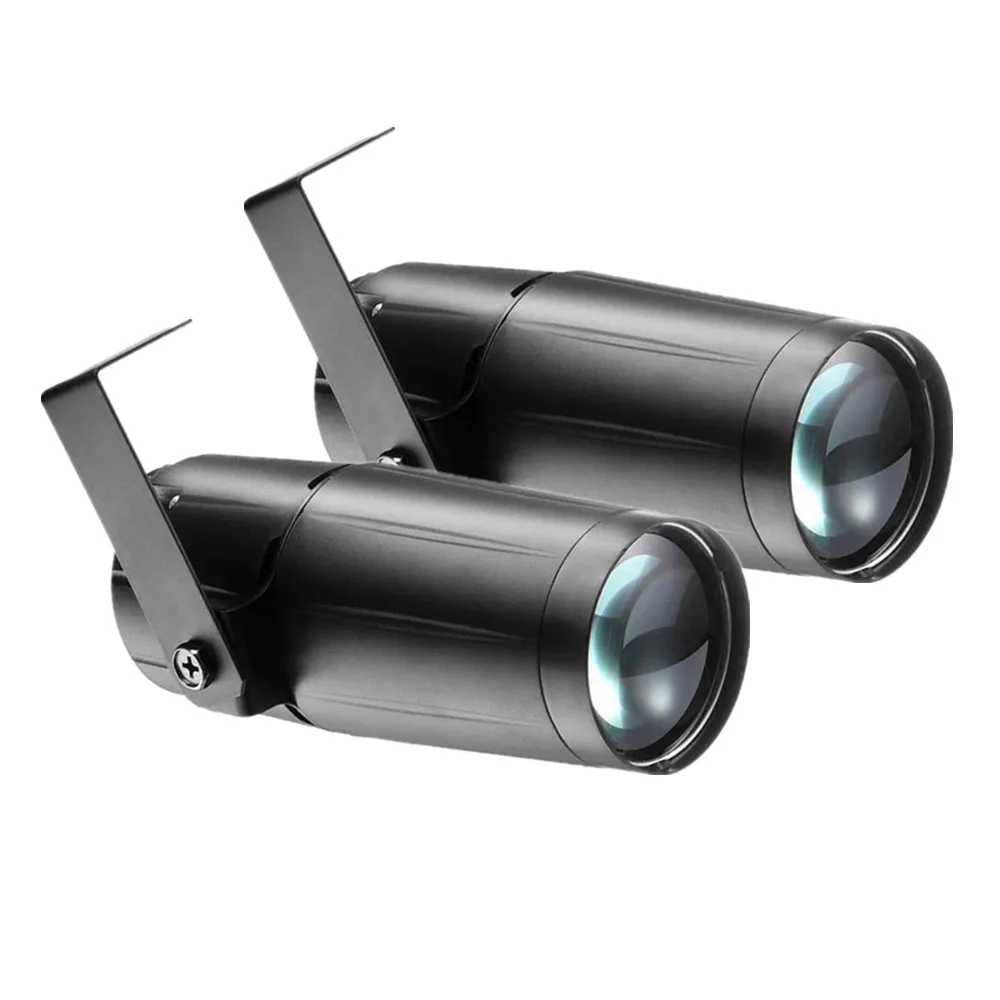 

2 pack LED Pinspot Light, 5W Mini Stage Lights Mirror Ball Lighting For Dance Party Wedding Disco Show Beam Effect Spot Lighting