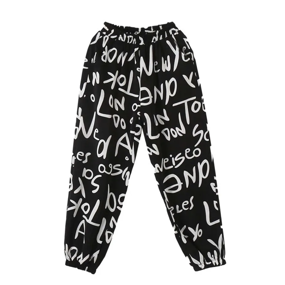 Pants For Girls Casual Style Girl Anti-Mosquito Pants Kids Fashion Letters Ankle Trousers girls pants kids pants girls trousers 5 7 9 10 11 13 14Years Teenage Clothes
