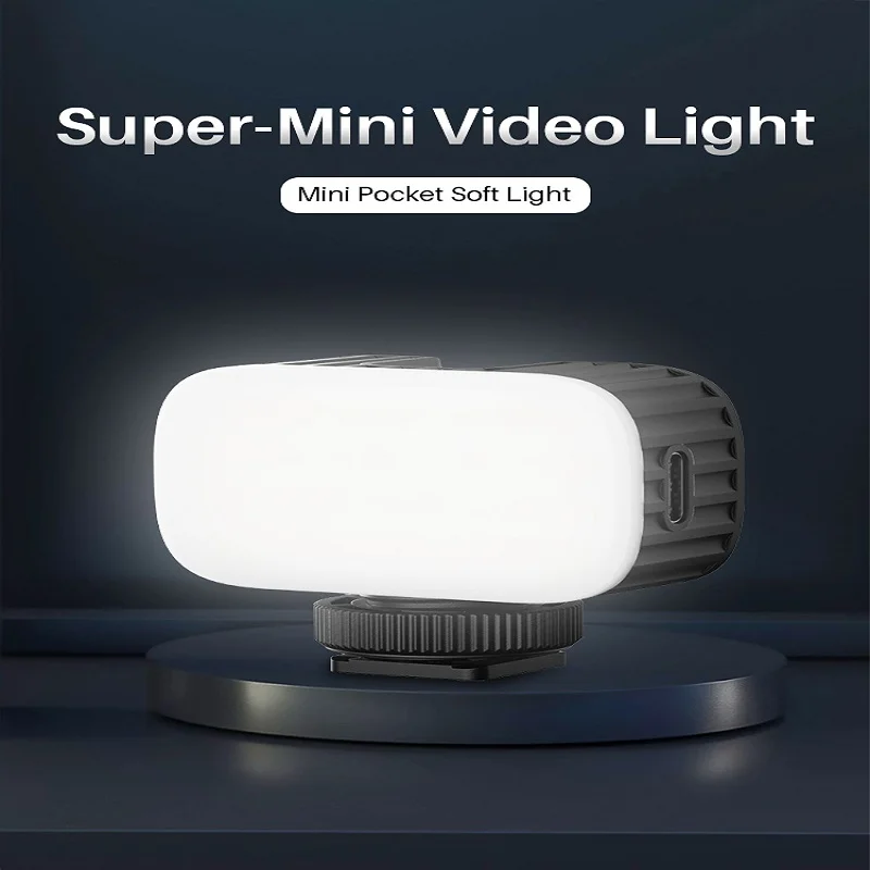 

Ulanzi VL30 5600K Mini Led Video Light With Cold Shoe Soft Fill Light Portable Vlog Light 340 LUX 2W 750mAh Type-C Charging