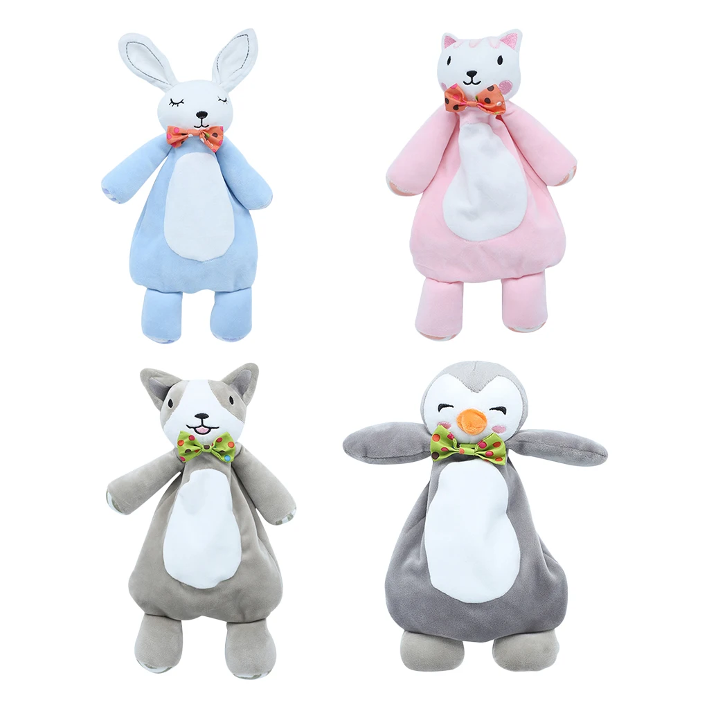 Baby Soft Plush Animal Security Blanket Comforter Chew Blanket Toys Puppy Stuffed Animals Plush Security Blanket Develpment Toys