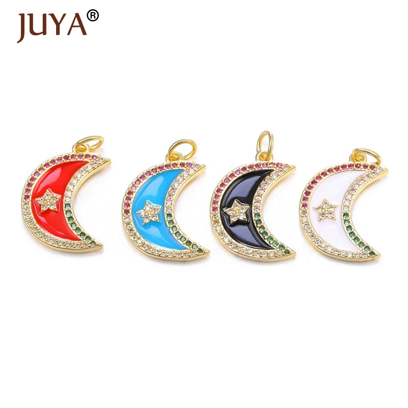 JUYA Новые Модные Подвески для изготовления ювелирных изделий солнце/звезды/луна Эмаль Шарм Высокое качество DIY аксессуары для рукоделия