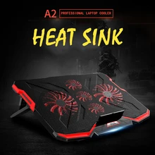 Охладитель для игрового ноутбука ICE COOREL, 17 дюймов, пять вентиляторов, два usb-порта, 3200 об/мин, охлаждающая подставка для ноутбука, подставка для ноутбука