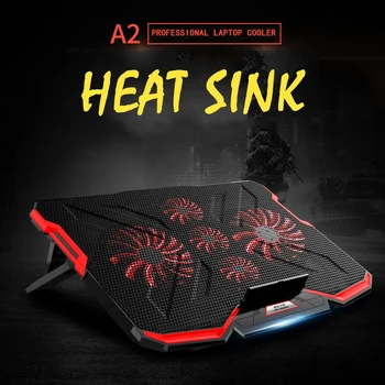 

ICE COOREL 17 inch Gaming Laptop Cooler Five Fan Two USB Port 3200RPM Laptop Cooling Pad Notebook Stand for Laptop