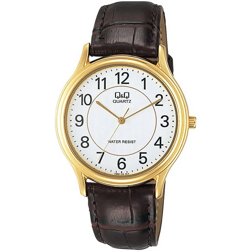 Q &amp vg66-104 classic men's wrist watch in round case | Наручные часы