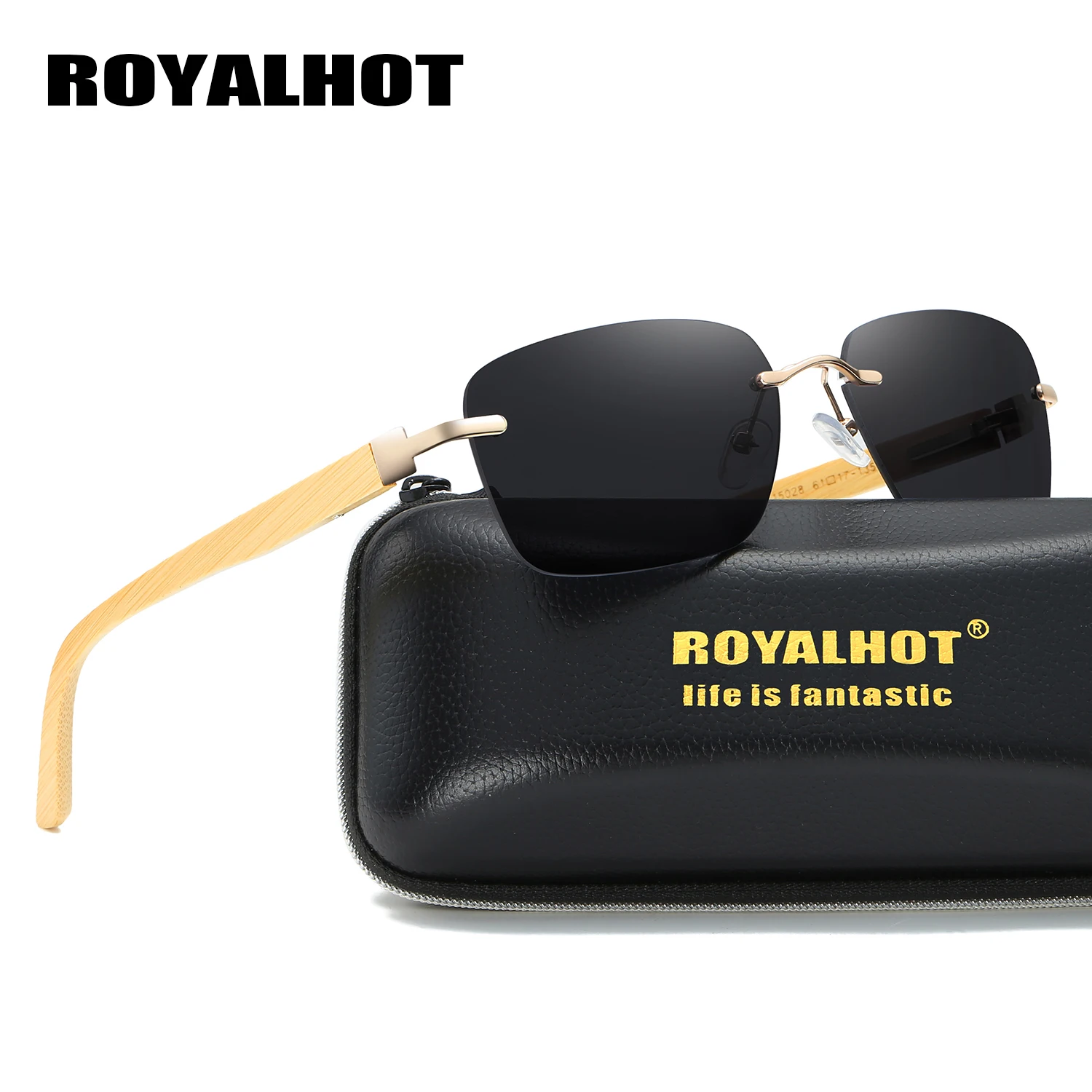 RoyalHot мужские женские бамбуковые деревянные прямоугольная квадратная оправа