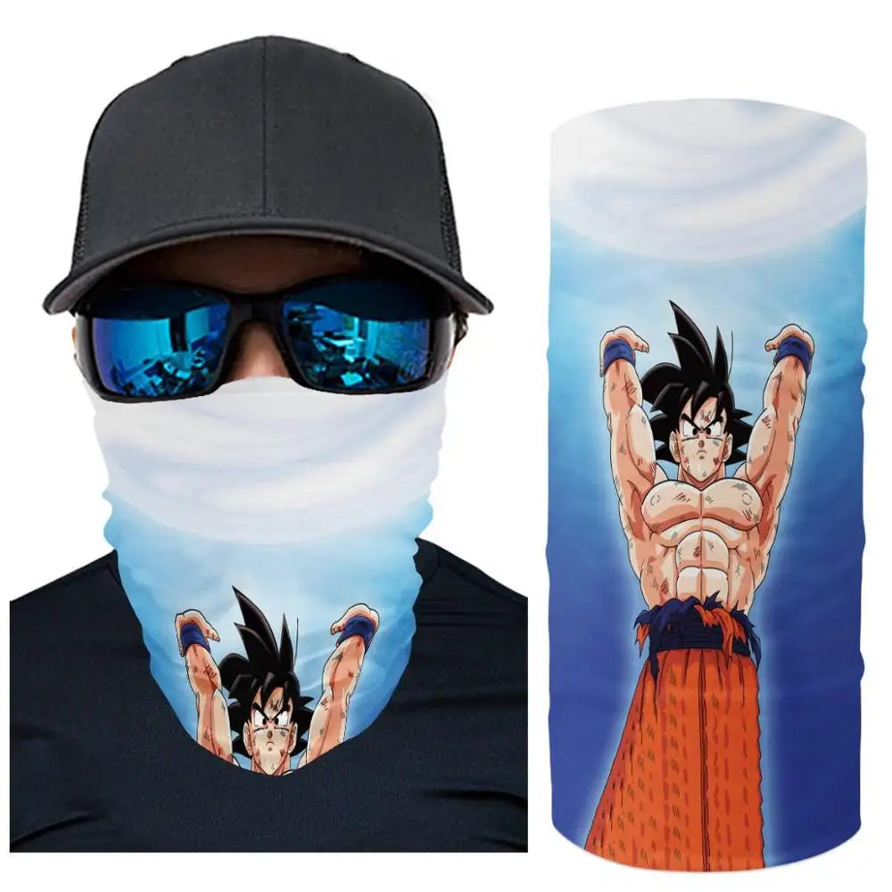 

Muscle Goku Outdoor Bandana 3D Anime Printing Climbing Cycling Fishing Windproof UV Protection headscarf Halloween dragon ball Z