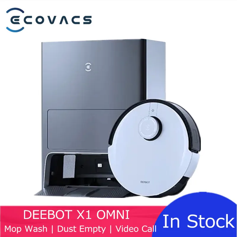 Умный робот-пылесос ECOVACS DEEBOT X1 OMNI 3 в 1 с функцией сухой и влажной уборки |