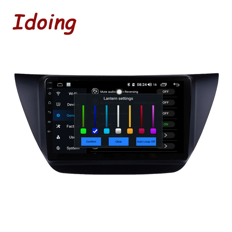Idoing " 4G+ 64G 2.5D для Mitsubishi lancer ix 2006-2010 автомобильный Радио мультимедийный плеер навигация gps Аксессуары седан NO 2 dinDVD
