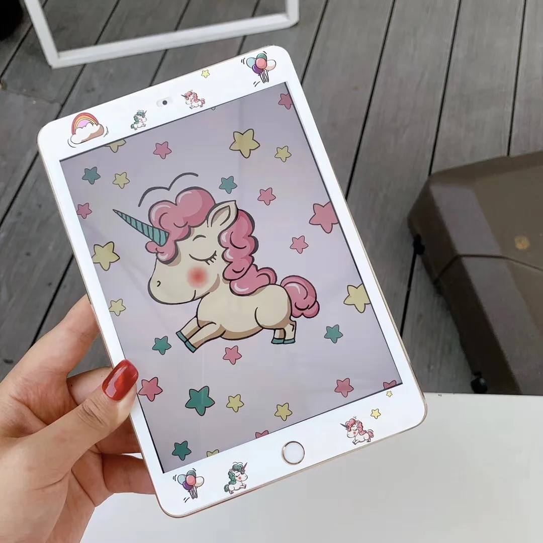 

9.7'' inch Unicorn One Piece Pattern Tempered Glass Screen Protector For iPad 2018 9.7/2017 9.7/Pro 9.7 inch/Air1/Air2