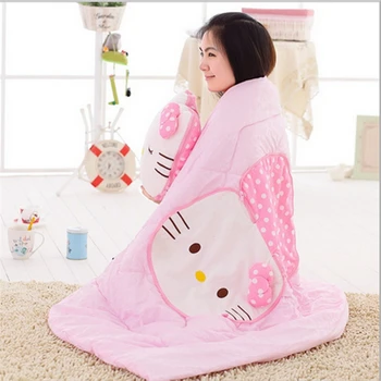 

Cartoon Cat Pillow Quilt Foldable Multifunctional Pillow Comforter Bedside Sofa Back Cushion Family Decoration Pillows Blanket