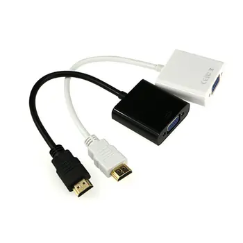 

HDMI to VGA Cable Converter HDMI Male To VGA Famale Converter Adapter Digital Analog HD 1080P For PC Laptop Tablet HDMI vers VGA