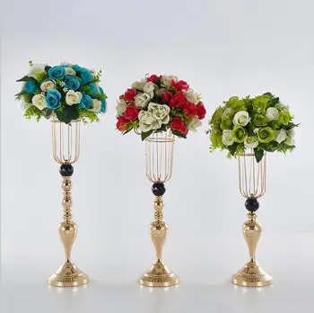 

Wedding Decoration Iron Flower Tube Flower Stand Wedding Main Table Decoration centerpieces