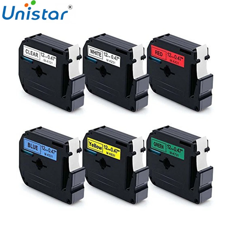 12pk 12mm Mk131 Mk731 0 47 Label Tape P Touch Compatible Brother Pt65 Pt80 Pt85 Label Tapes Cartridges Bridgin Business Industrial