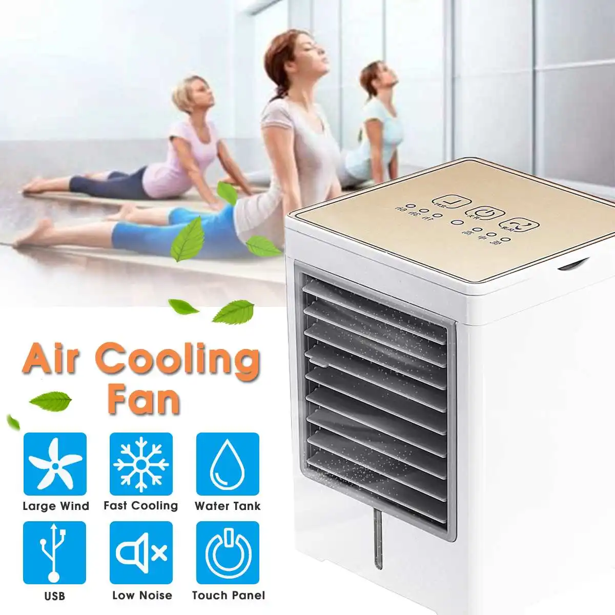 

Portable Air Conditioner USB Mini Air Conditioner Fan Air Cooler Timed Fan LED Desktop Air Cooling Fan Humidifier Purifier