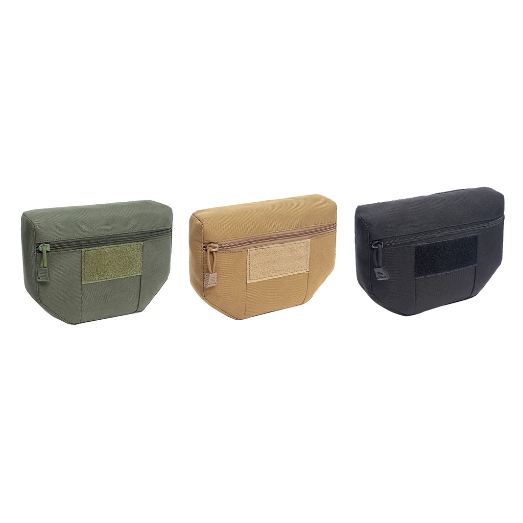 Outdoor Vest Pasted Bag Accessories Pouch Attachment Storage Bag for Outdoor Hiking Travel Cycling Hunting Running Fishing 