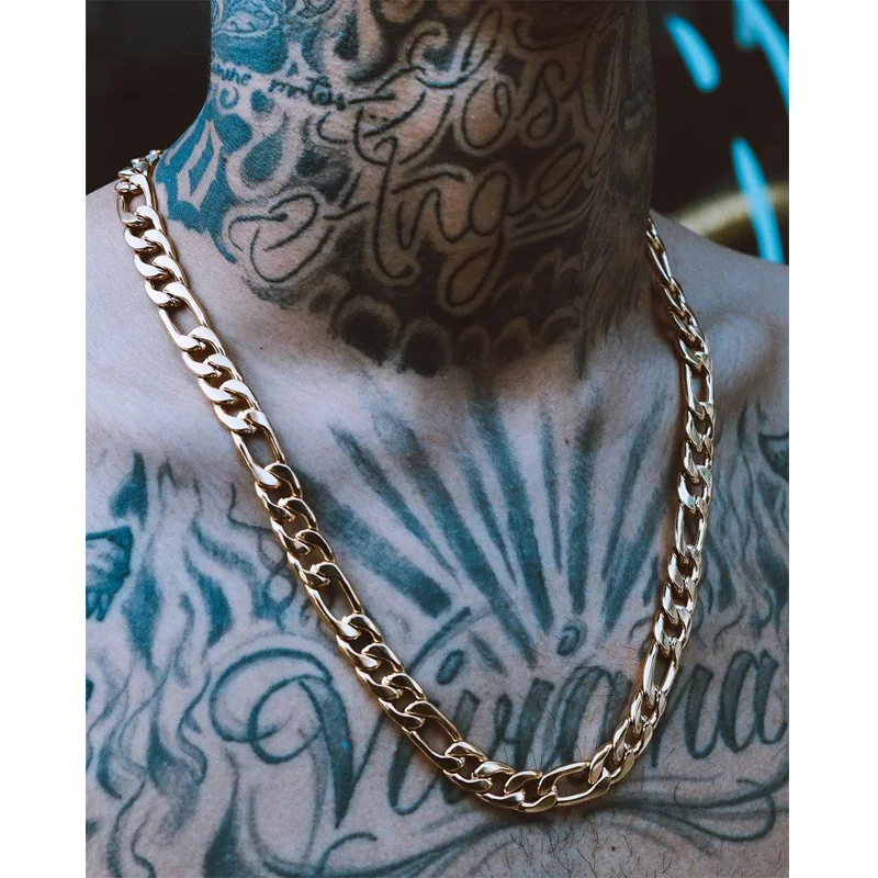 Men Necklace Figaro Chain Twist Rope 