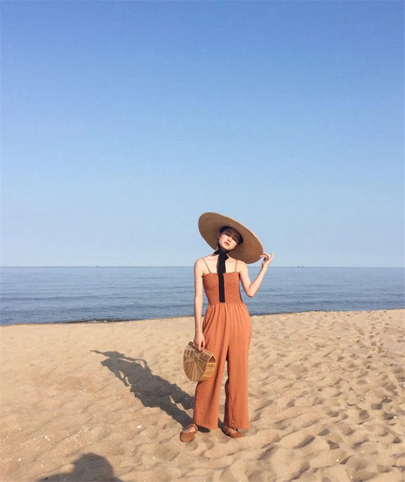 12 см козырек от солнца с длинной лентой женская пляжная шляпа Дамы для отдыха соломенный УФ шляпа для женщин сад японский