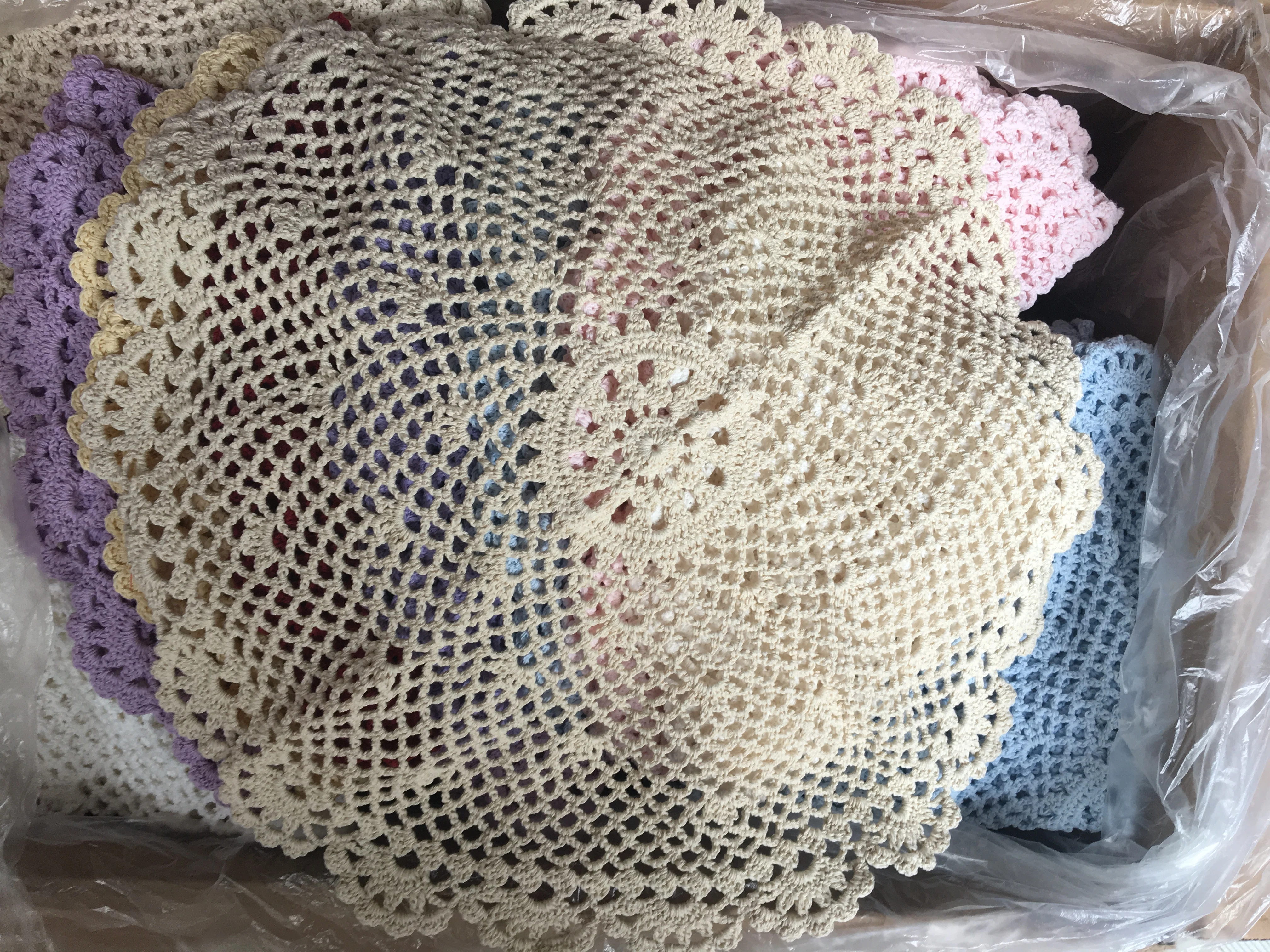 Newborn Lace Floral Layer Posing Fabric Backdrop Crochet Layer Doily Newborn Photography Props Basket Stuffer Layering Piece