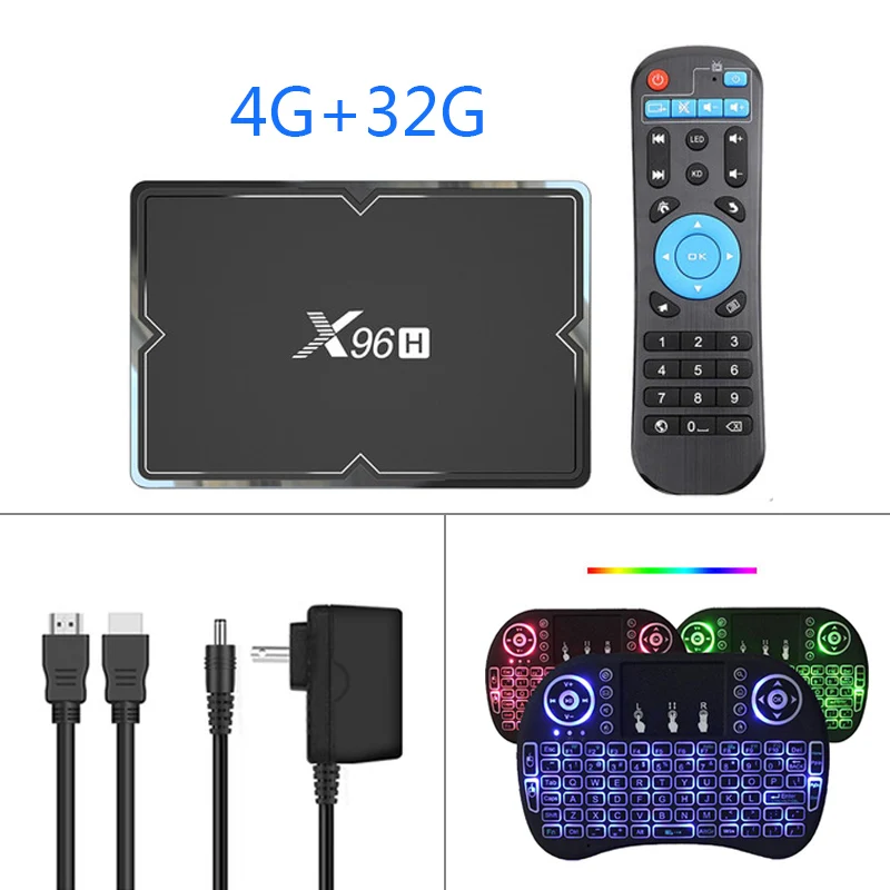 X96H Android tv box 9,0 6K HD BT 4,1 Smart tv 2,4G/5G wifi 4G ram 32G/64G rom PK x96max x96mini - Цвет: 4G32G I8
