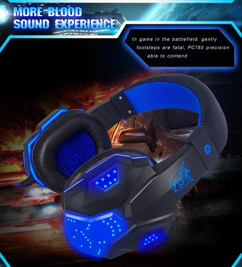 Headset Wired gaming noise reduction mute 3D surround Stereo Earphones sound with microphone for Desktop Computer Gaming Laptops