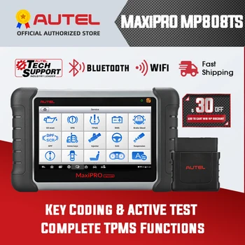 

Autel MaxiPRO MP808TS OBDII Car Automotive Diagnostic Tool OBD2 Scanner OBD 2 Code Reader Key Coding TPMS Programming PK MK808TS