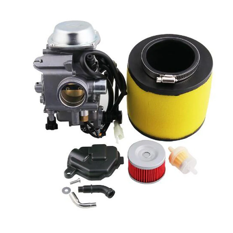 New TRX350 Carburetor+ Oil Filterw/Air Filter for Honda Rancher 350 TRX350 350ESATV Parts