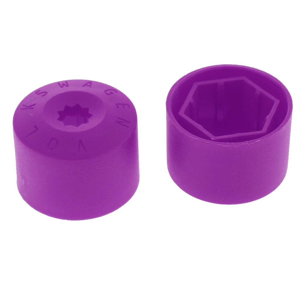 20 Pcs Plastic Car Wheel Nut Lug Screw Dustproof  Cover Protector Cap 0.79x1.18 Inch